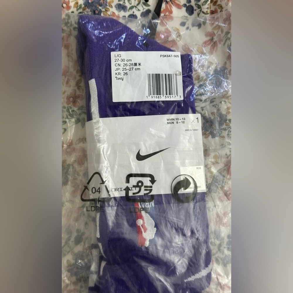 NWT Nike Jordan Elite NBA Team Socks Over Calf - PSK647 -505